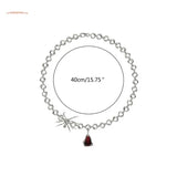 Spiders Necklace Hip Hop Blood Pendant Clavicle Punk Style
