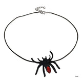 Spiders Pendant Halloween Jewelry Witch Hat Choker Necklace