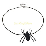 Spiders Witch Hat Necklace Halloween Pendant Clavicle Chain