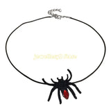 Spiders Witch Hat Necklace Halloween Pendant Clavicle Chain