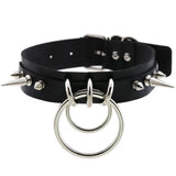 Spiked Choker Punk Rock Collar Goth Necklaces Studded Choker Harajuku Gothic Jew