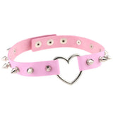 Spiked Heart Choker Goth Punk Collar Women Girls Gothic Jewelry