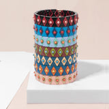 Classy Elastic Bangle Stone Charms Stretch Bracelets