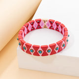 Classy Elastic Bangle Stone Charms Stretch Bracelets
