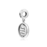 Family Tree Dangle Charm 925 Sterling Silver Beads for Bracelet