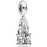 Sisters Castle Heart Key Family Book Charm Bead Jewelry