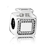 Heart Scent Charm 925 Silver Beads Bracelet DIY Jewelry