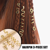 Alloy Snake Hair Clips Decoration for Women and Girls