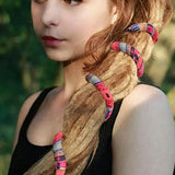 Spiral Lock Hairband Ponytail Clip Colorful Hair Tie For Women Men