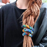Spiral Lock Hairband Ponytail Clip Colorful Hair Tie For Women Men