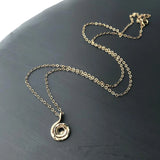 Spiral Necklace Hammered Real Filled/925 Silver Choker Pendants Boho Collier