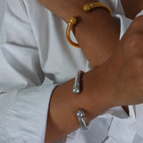 Spiral Stripe Elastic Bracelet and Adjustable Women's Bracelet