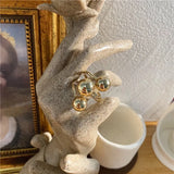 Spiral Round Ball Hollow Out Fashionable Female Ring