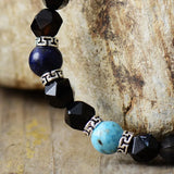 7 Chakra Stretchy Elastic Beads Charm Bracelet Natural Stones Women Jewelry