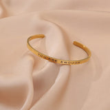 Personalized Stainless Steel Couple Bracelets Engraved Names