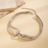 Spliced Irregular Geometry Wide Short Choker Necklace for Women
