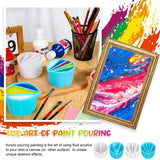 Reusable Split Cup 4Pcs 2 3 4 5 Chambers Fluid Art