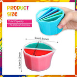 Reusable Split Cup 4Pcs 2 3 4 5 Chambers Fluid Art