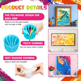 Reusable Split Cup 4Pcs 2 3 4 5 Chambers Fluid Art