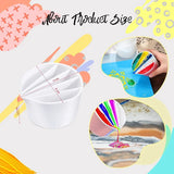 Silicone Paint Pour Cup with 5 Channels Dividers
