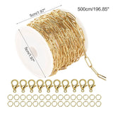 Split Rings with Lobster Claw Clasps Set for Necklace Making