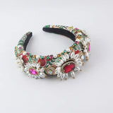 Baroque Rhinestone Pearl Headband Hair Accessories Bridal Wedding