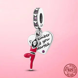 925 Silver Sport Love Dangle Charm for MULA Bracelet Necklace
