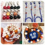 Sports Wooden Beaded Party Decor Kit Basketball Football Volleyball Baseball