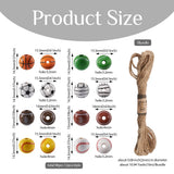 Sports Wooden Beaded Party Decor Kit Basketball Football Volleyball Baseball