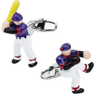 Baseball Cuff links for Boyfriend in Box