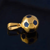 Football Necklace Stainless Steel Chain Boy's Gift