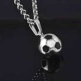 Football Necklace Stainless Steel Chain Boy's Gift