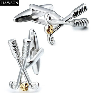 Sporty Double Golf Cufflinks Mens Shirt Dress Arrive Golf Ball Cuff Link