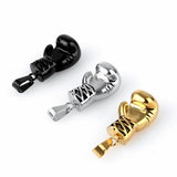 Stainless Steel Boxing Glove Pendant Necklace