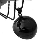 Volleyball Stainless Steel Pendant Necklace with Box Chain