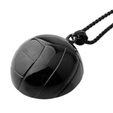Volleyball Stainless Steel Pendant Necklace with Box Chain