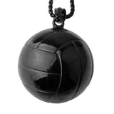 Volleyball Stainless Steel Pendant Necklace with Box Chain