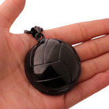 Volleyball Stainless Steel Pendant Necklace with Box Chain