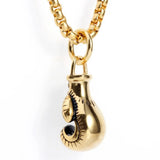 Stainless Steel Boxing Gloves Pendant Necklace