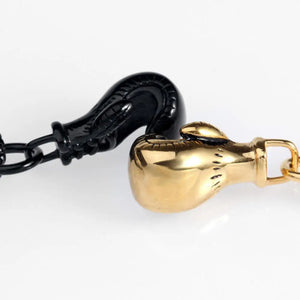 Stainless Steel Boxing Gloves Pendant Necklace