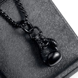 Stainless Steel Boxing Gloves Pendant Necklace