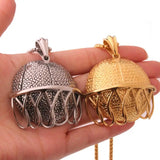 Volleyball Stainless Steel Pendant Necklace with Chain