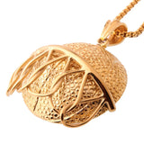 Volleyball Stainless Steel Pendant Necklace with Chain