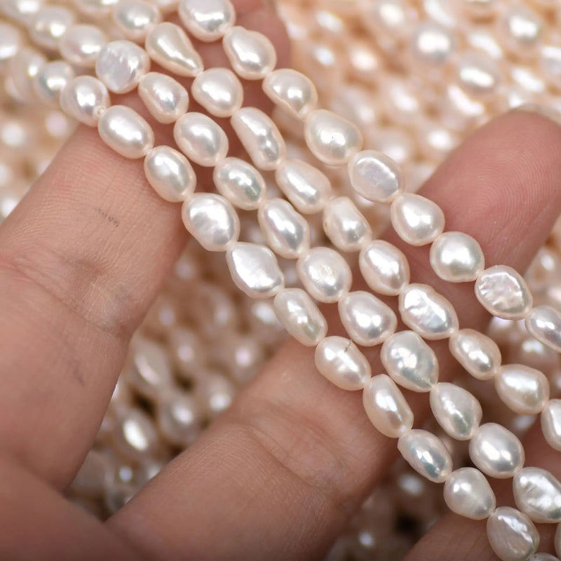 Baroque Pearl Necklace, Natural Freshwater Pearl DIY Jewelry
