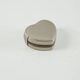 Heart-shaped Jewelry Box PU Leather Compact Portable Earring Storage Box