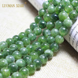Green Diopside Loose Round Stone Beads Chalcedony 6/8/10mm