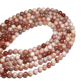 Sunstone Loose Round Stone Beads 6/8/10mm