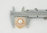 Zircon Pearl Scarf Buckle - Wild Clothes Clip