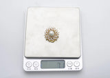 Zircon Pearl Scarf Buckle - Wild Clothes Clip
