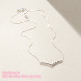 925 Sterling Silver Shimmering Wish Necklace with Clear CZ